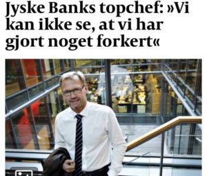 Anders Dam kan ikke se at banken har lavet noget galt, en standard bemærkning