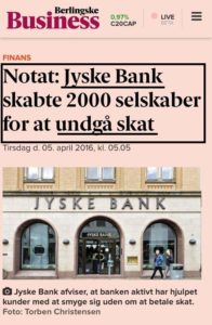 Jyske Bank skabte 2000 selskaber for at undgå skat